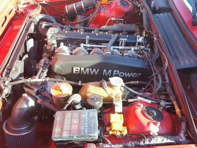 WBAEE141XJ2561437 - 1988 BMW M6 RED photo 7