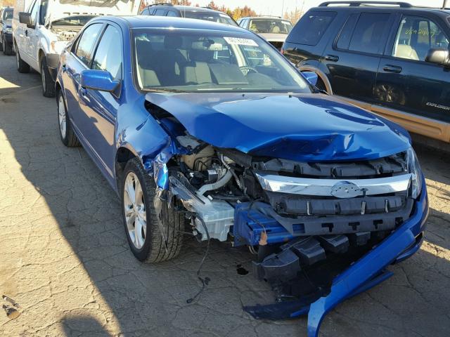 3FAHP0HA3CR185991 - 2012 FORD FUSION SE BLUE photo 1