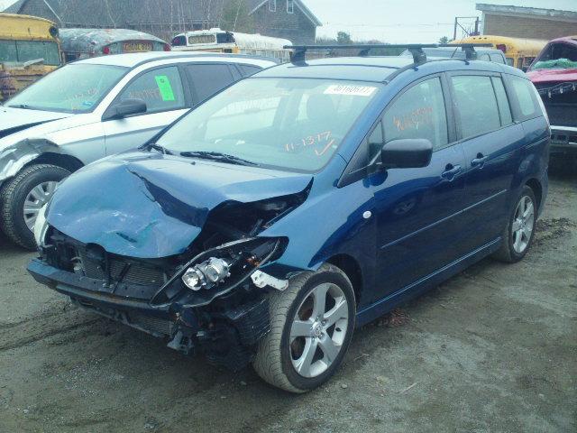 JM1CR29L360116314 - 2006 MAZDA 5 BLUE photo 2