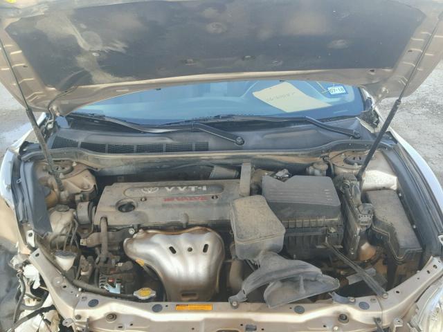 4T1BE46K69U317924 - 2009 TOYOTA CAMRY BASE GOLD photo 7