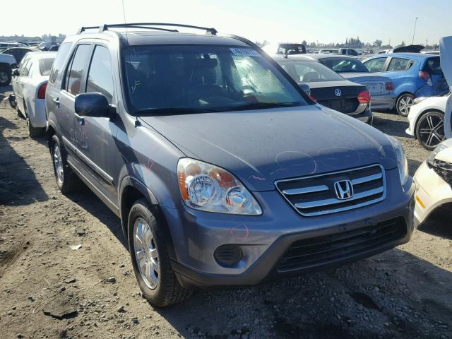 JHLRD78926C012877 - 2006 HONDA CR-V SE GRAY photo 1