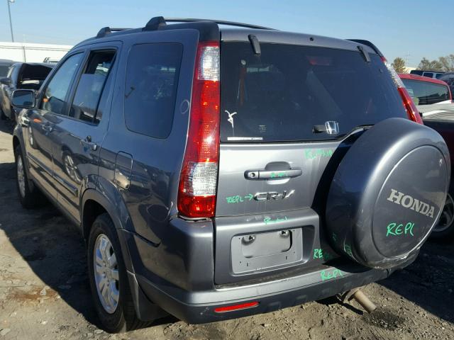 JHLRD78926C012877 - 2006 HONDA CR-V SE GRAY photo 3