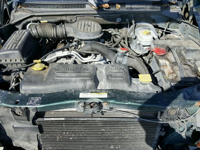 1B4HR48Z82F105367 - 2002 DODGE DURANGO SL GREEN photo 7