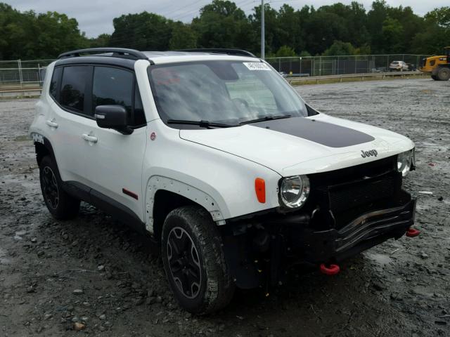 ZACCJBCT9GPD69844 - 2016 JEEP RENEGADE T WHITE photo 1