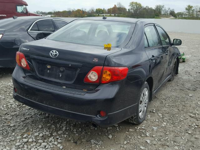 2T1BU40E59C109850 - 2009 TOYOTA COROLLA BA BLACK photo 4