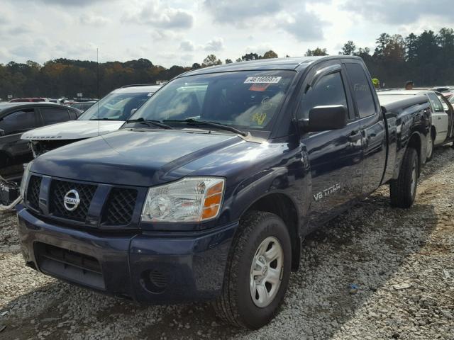 1N6AA06B37N239918 - 2007 NISSAN TITAN XE BLUE photo 2