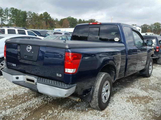 1N6AA06B37N239918 - 2007 NISSAN TITAN XE BLUE photo 4