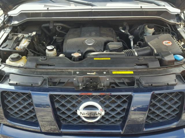 1N6AA06B37N239918 - 2007 NISSAN TITAN XE BLUE photo 7