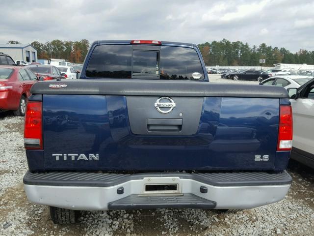 1N6AA06B37N239918 - 2007 NISSAN TITAN XE BLUE photo 9