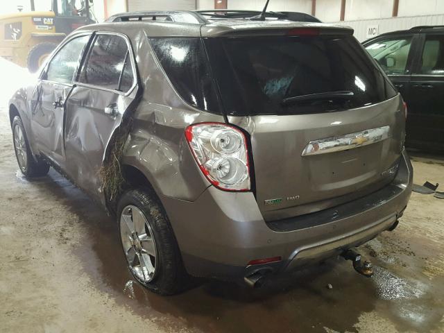 2GNFLGE56C6255012 - 2012 CHEVROLET EQUINOX LT GRAY photo 3