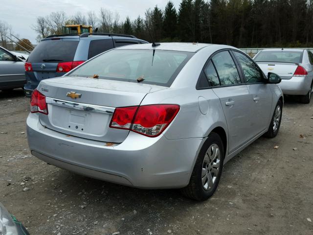 1G1PA5SG8D7268769 - 2013 CHEVROLET CRUZE LS SILVER photo 4