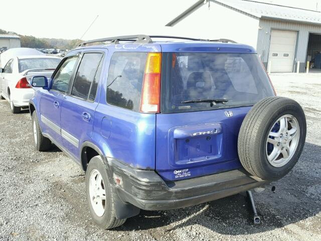 JHLRD1869YC007634 - 2000 HONDA CR-V BLUE photo 3