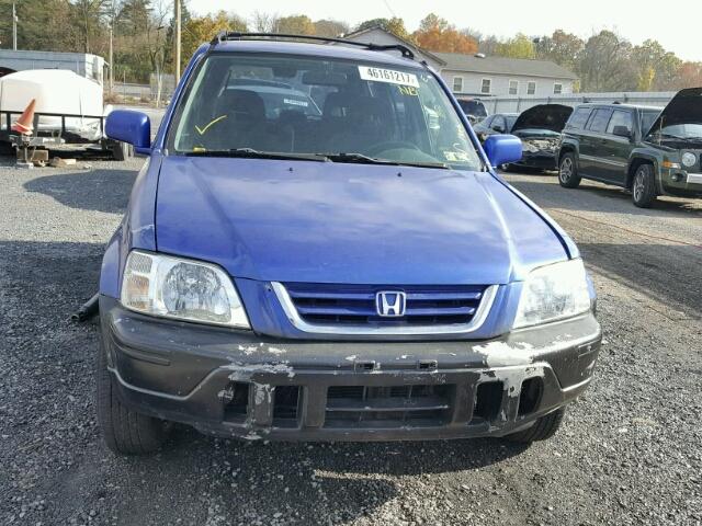 JHLRD1869YC007634 - 2000 HONDA CR-V BLUE photo 9