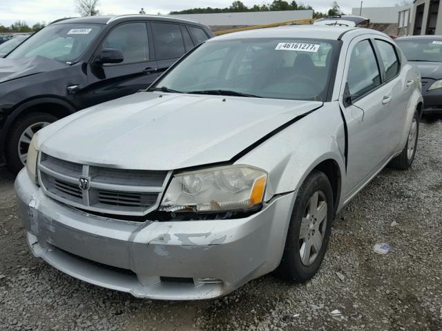 1B3CC4FB3AN131790 - 2010 DODGE AVENGER SX SILVER photo 2