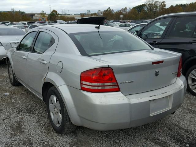 1B3CC4FB3AN131790 - 2010 DODGE AVENGER SX SILVER photo 3