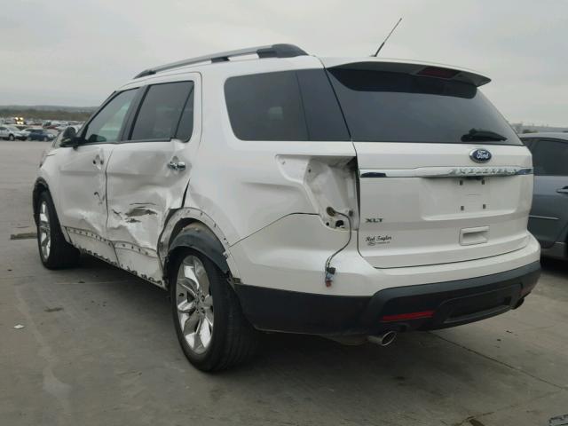 1FMHK7D88BGA48941 - 2011 FORD EXPLORER X WHITE photo 3