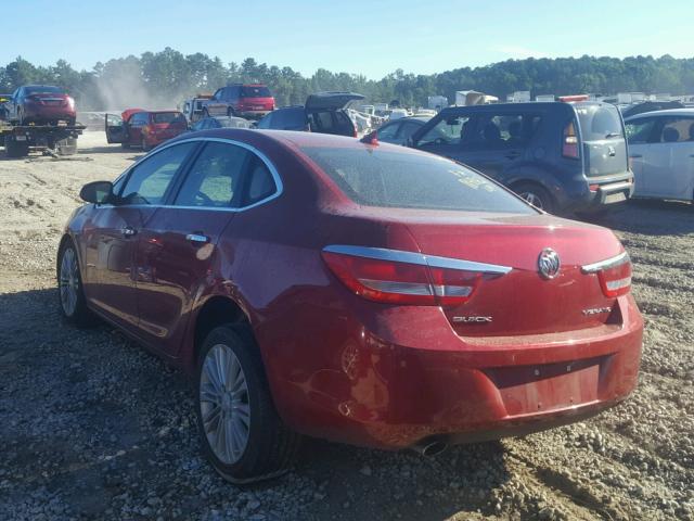 1G4PP5SK0D4251679 - 2013 BUICK VERANO RED photo 3