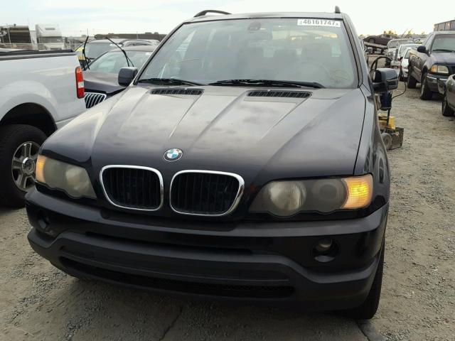 5UXFA53552LP47556 - 2002 BMW X5 3.0I BLACK photo 9