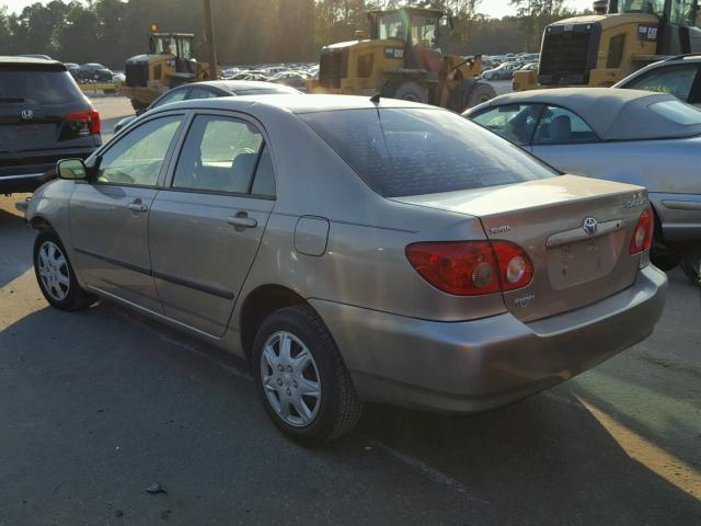 2T1BR32E57C787343 - 2007 TOYOTA COROLLA CE TAN photo 3