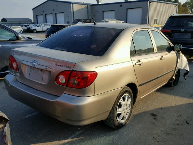 2T1BR32E57C787343 - 2007 TOYOTA COROLLA CE TAN photo 4