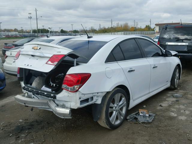 1G1PG5SB0D7185324 - 2013 CHEVROLET CRUZE WHITE photo 4