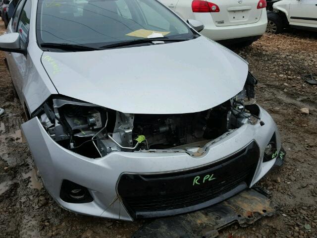 2T1BURHE9GC674312 - 2016 TOYOTA COROLLA L SILVER photo 9