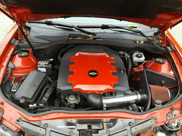 2G1FC1EV8A9173938 - 2010 CHEVROLET CAMARO LT RED photo 7