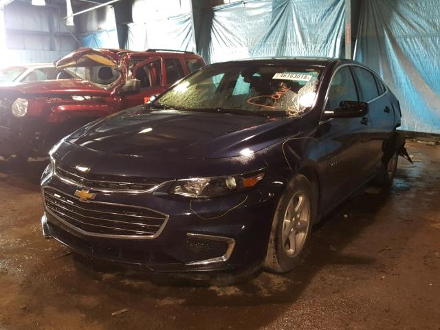 1G1ZB5ST6HF109277 - 2017 CHEVROLET MALIBU LS ლურჯი ფოტო 2