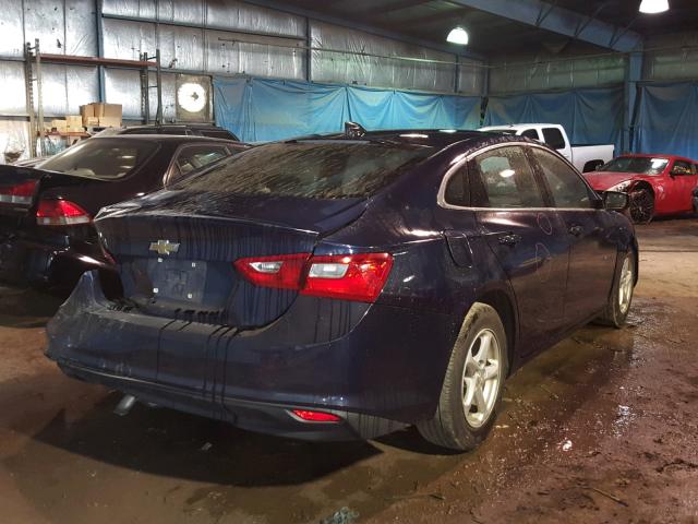 1G1ZB5ST6HF109277 - 2017 CHEVROLET MALIBU LS ლურჯი ფოტო 4