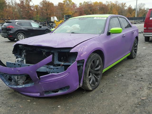 2C3CCABG1EH347106 - 2014 CHRYSLER 300 S PURPLE photo 2