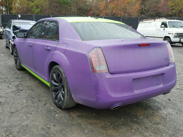 2C3CCABG1EH347106 - 2014 CHRYSLER 300 S PURPLE photo 3