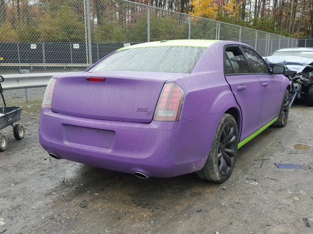 2C3CCABG1EH347106 - 2014 CHRYSLER 300 S PURPLE photo 4