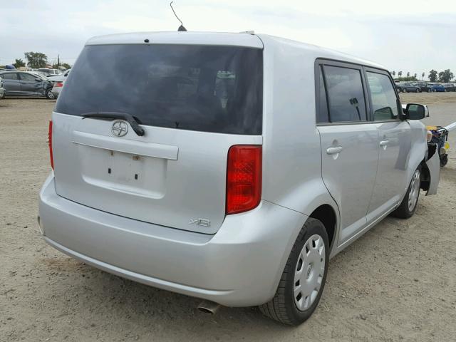 JTLKE50E091090930 - 2009 TOYOTA SCION XB SILVER photo 4