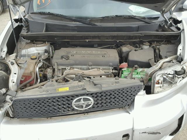 JTLKE50E091090930 - 2009 TOYOTA SCION XB Plata foto 7