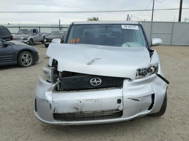 JTLKE50E091090930 - 2009 TOYOTA SCION XB Plata foto 9