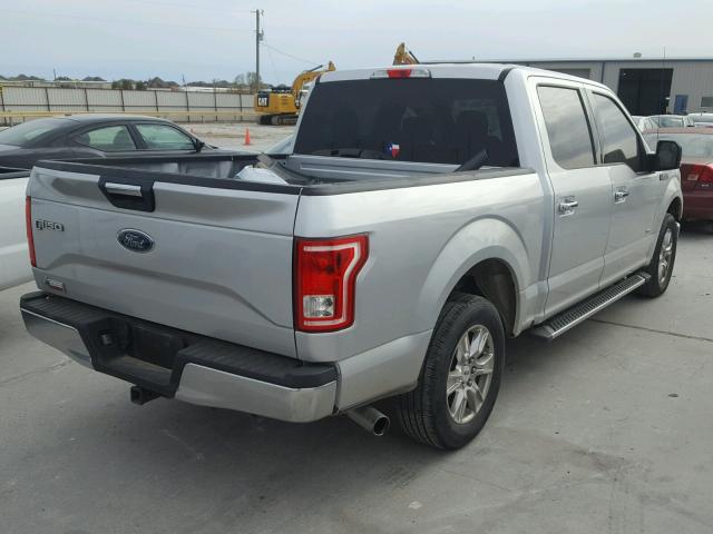 1FTEW1CP6FKE48372 - 2015 FORD F150 SUPER SILVER photo 4