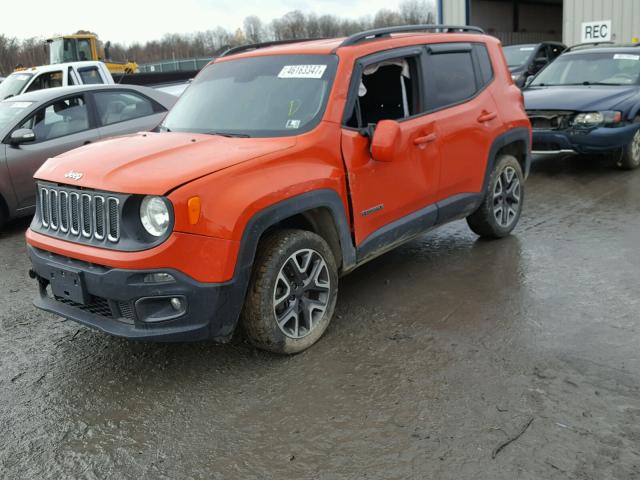 ZACCJBBT0FPC39791 - 2015 JEEP RENEGADE L ORANGE photo 2