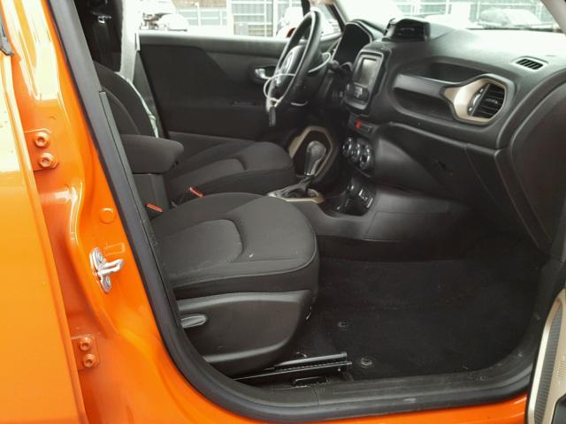 ZACCJBBT0FPC39791 - 2015 JEEP RENEGADE L ORANGE photo 5