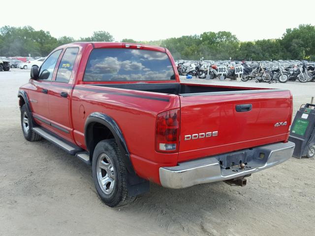 3D7HU18N92G156832 - 2002 DODGE RAM 1500 Q RED photo 3