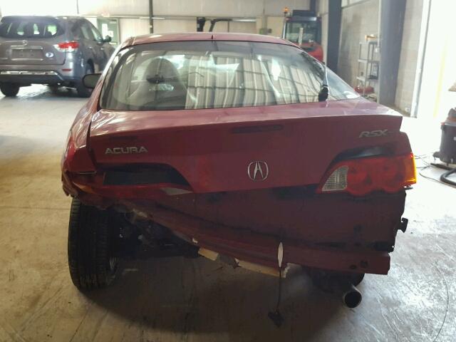 JH4DC53054S006130 - 2004 ACURA RSX TYPE-S RED photo 9