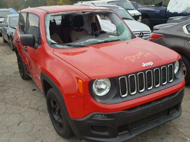 ZACCJAAT1FPC11039 - 2015 JEEP RENEGADE S 红色 照片 1