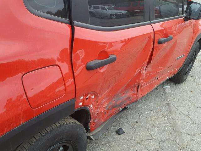ZACCJAAT1FPC11039 - 2015 JEEP RENEGADE S 红色 照片 9