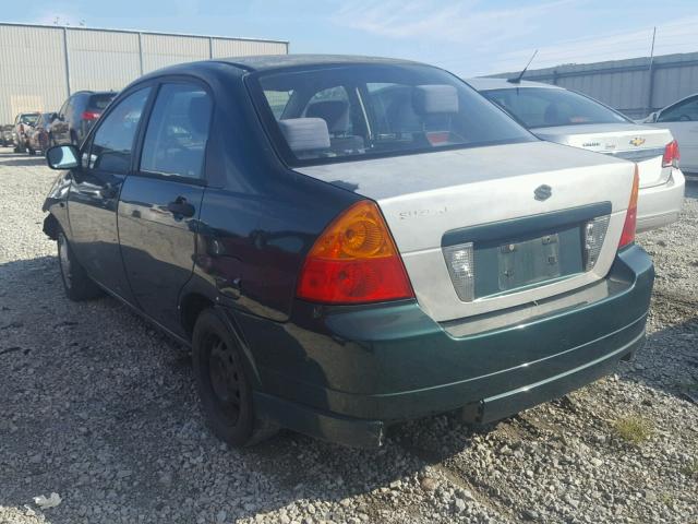 JS2RA41S825102878 - 2002 SUZUKI AERIO S GREEN photo 3