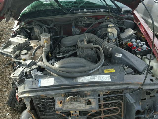 1GKCT18W01K180626 - 2001 GMC JIMMY RED photo 7