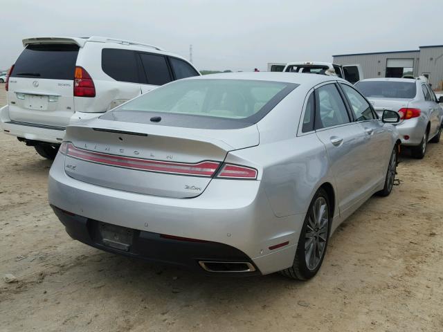 3LN6L2LU7DR828821 - 2013 LINCOLN MKZ HYBRID SILVER photo 4