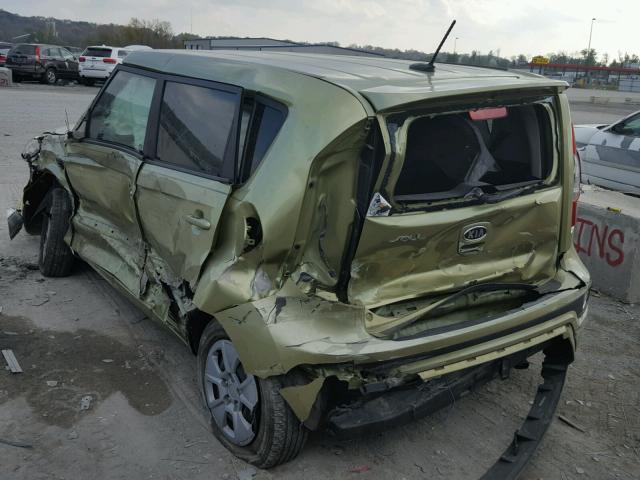 KNDJT2A58C7472007 - 2012 KIA SOUL GREEN photo 3