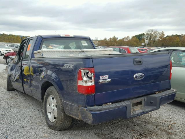 1FTRX12W17KD64467 - 2007 FORD F150 BLUE photo 3