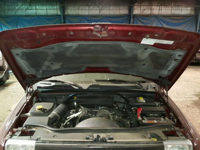 1J8HG48K97C636865 - 2007 JEEP COMMANDER MAROON photo 7