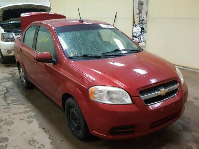 KL1TD56E29B329003 - 2009 CHEVROLET AVEO LS RED photo 1