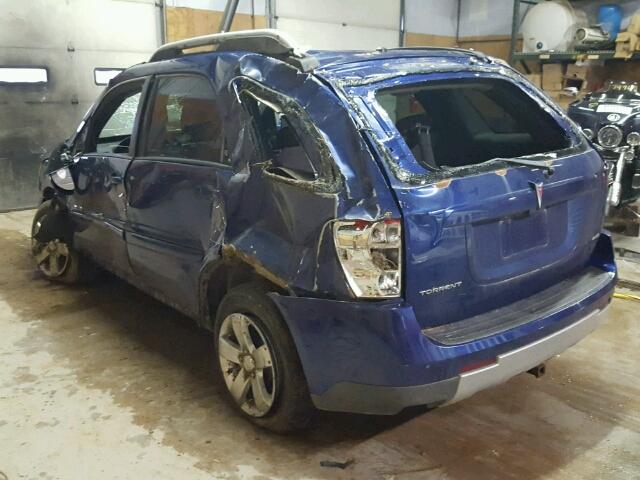 2CKDL73F966063561 - 2006 PONTIAC TORRENT BLUE photo 3